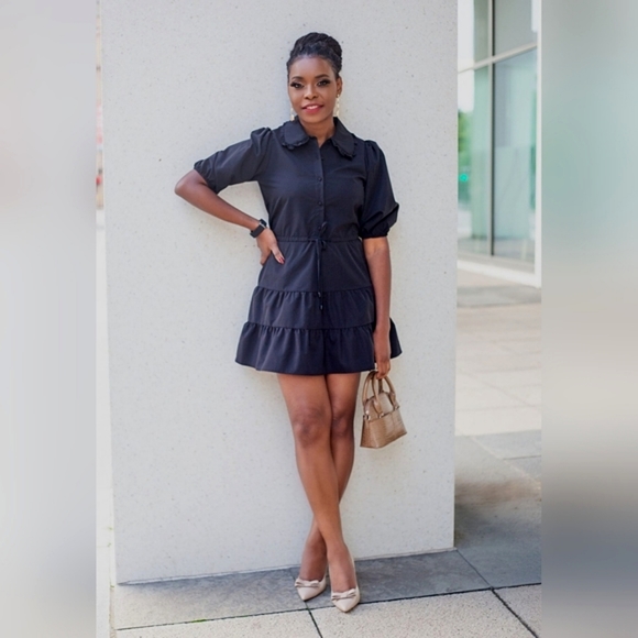 New Zara Poplin Mini Dress - 4387/263 - Picture 4 of 13